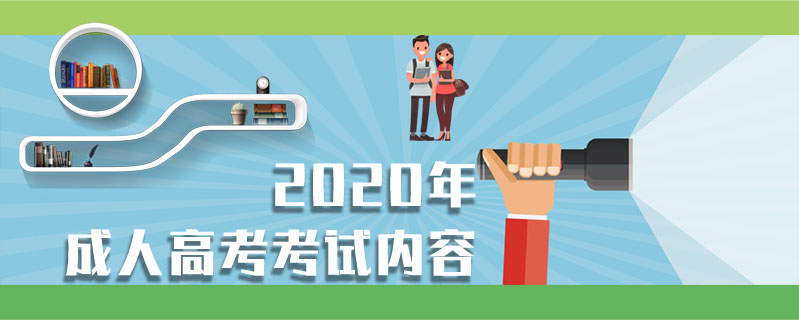 2020年成人高考考試內容
