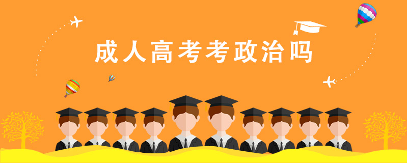 成人高考考政治嗎