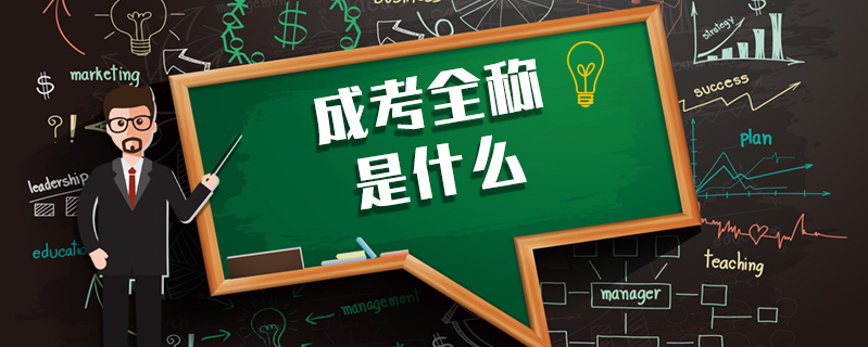 成考全稱是什么