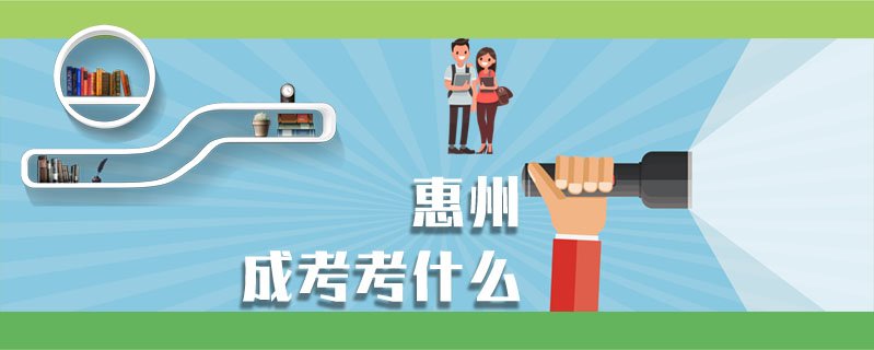 惠州成考考什么