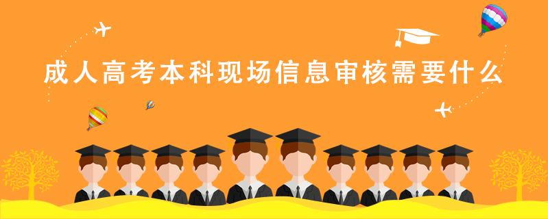 成人高考本科現(xiàn)場(chǎng)信息審核需要什么