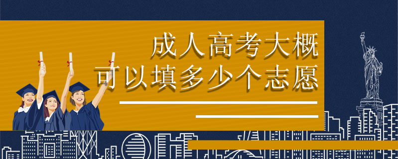 成人高考大概可以填多少個志愿
