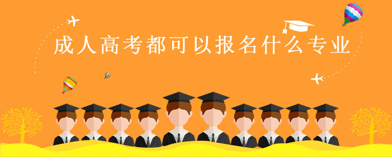 成人高考都可以報名什么專業