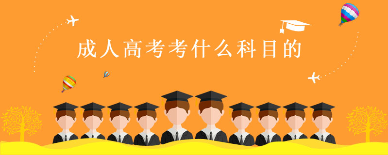 成人高考考什么科目的