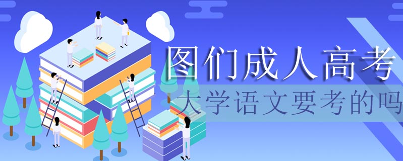 圖們成人高考大學語文要考的嗎