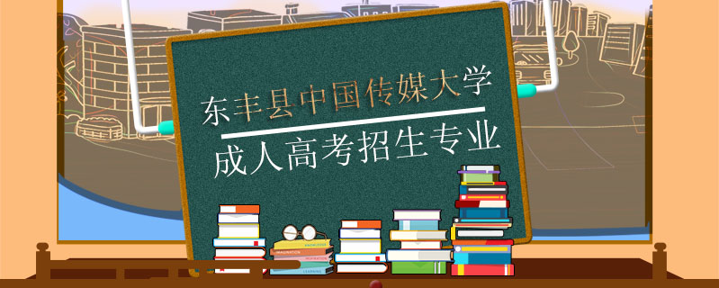 東豐縣中國傳媒大學成人高考招生專業(yè)