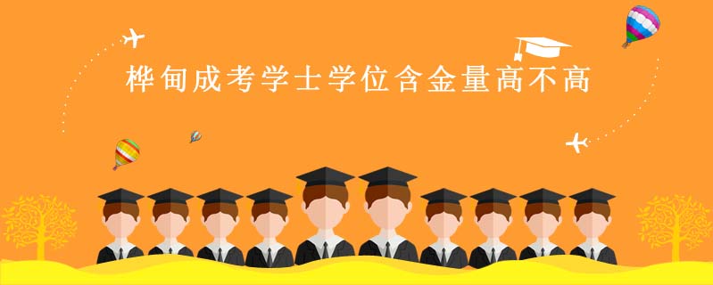 樺甸成考學士學位含金量高不高