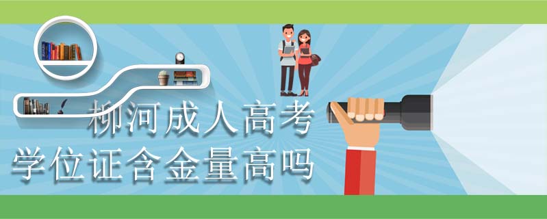 柳河成人高考學(xué)位證含金量高嗎