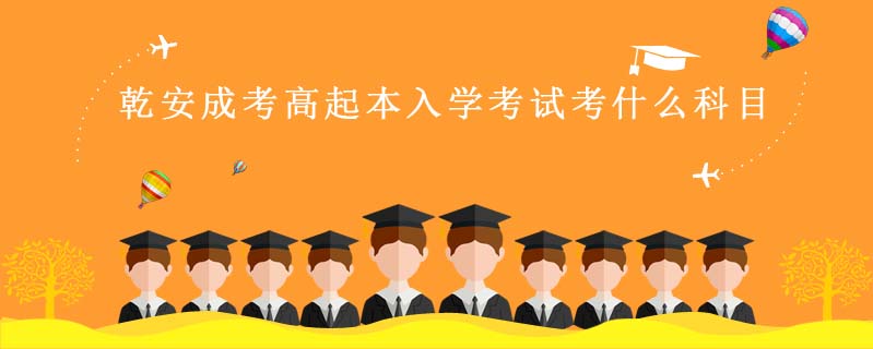 乾安成考高起本入學考試考什么科目